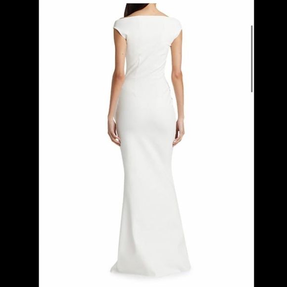NWT Chiara Boni La Petite Robe Melania Off-The-Shoulder Cutout Sheath Dress $995 - Picture 2 of 8